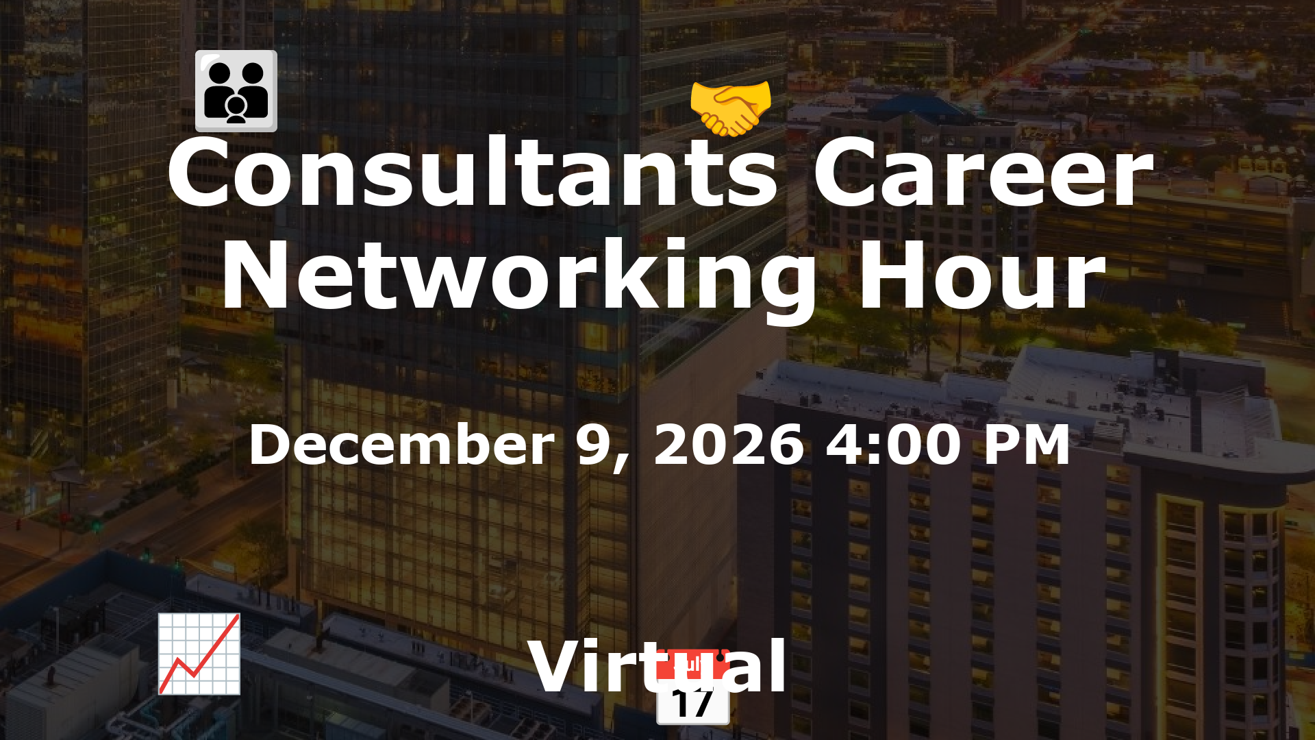 Consultants Career Networking Hour event image